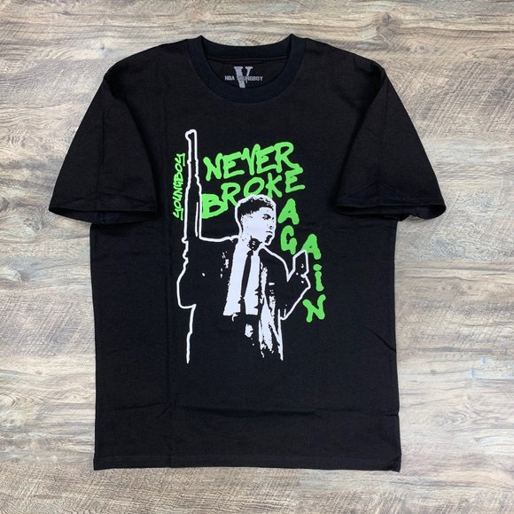 VLONE Shirts | Vlone X Nba Youngboy My Window Green On Black Tee | Poshmark